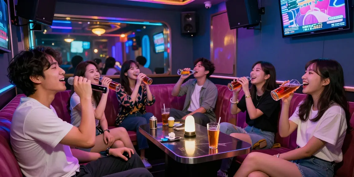 제주유흥, 노래방에서 즐거운 시간을 보내는 친구들 모습