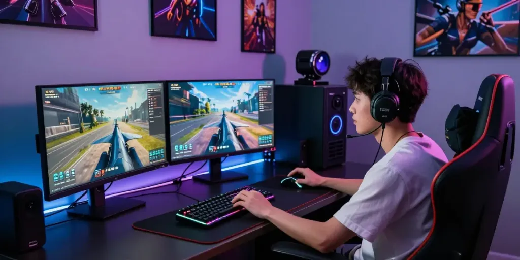 Người chơi đang tương tác trên nền tảng F168 trong không gian chơi game năng động.