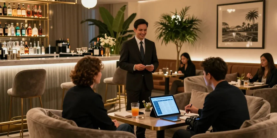 An inviting op service lounge welcoming guests with stylish decor and ambiance.