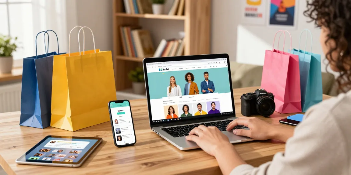 SNS フォロワー 購入のためにオンラインショップで買い物中の若者