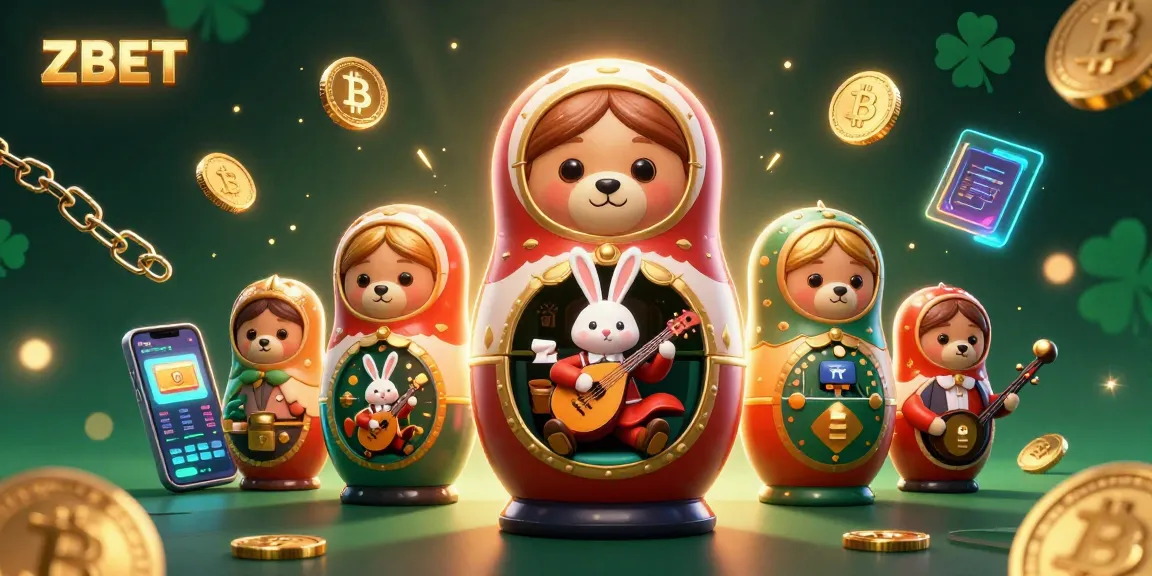Engage with ZBET, showcasing vibrant casino fun with dealer bears and crypto elements.