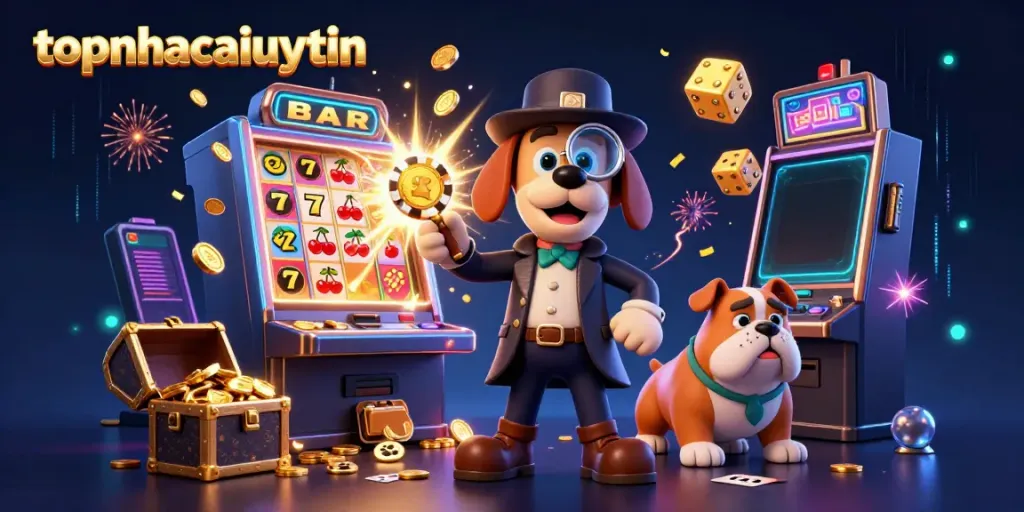 Detect the golden poker chip clue with topnhacaiuytin while enjoying thrilling 3D casino adventures