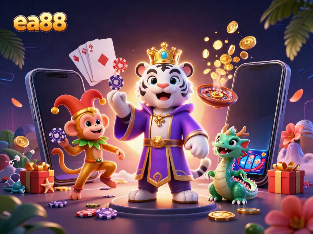 ea88 - Engage with thrilling slot games and win big amid a vibrant 3D casino world