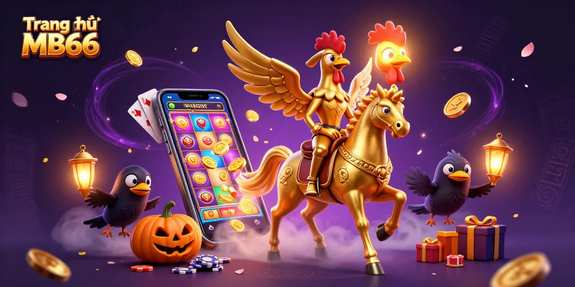 Experience the excitement of Trang chủ MB66 with a dynamic 3D casino illustration featuring captivating gaming elements.