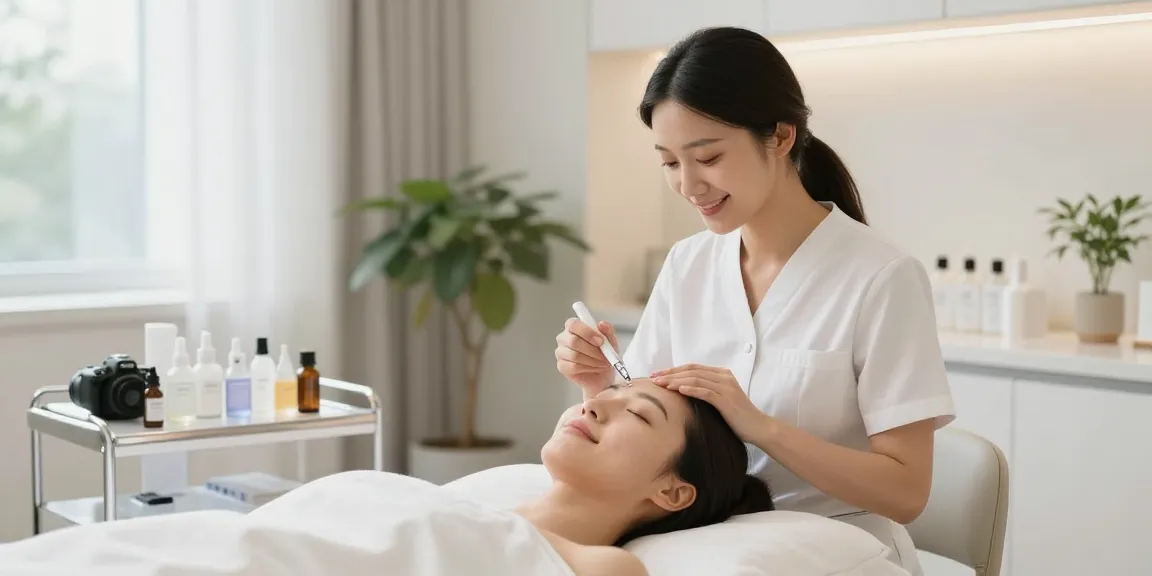 신사역 온다와 함께하는 피부 재생 치료 장면