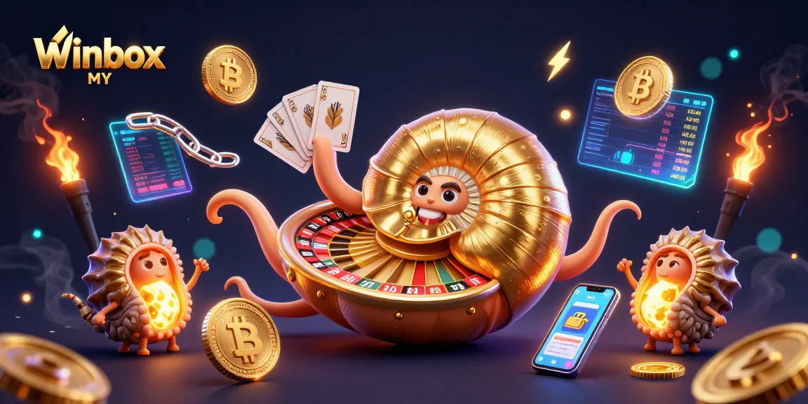 Winbox MY showcases exciting winning opportunities with casino elements and cryptocurrency dynamics.