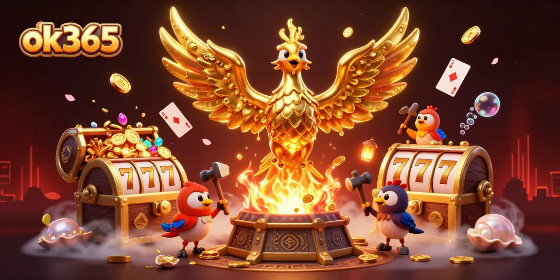 Experience thrilling wins at ok365 with a molten phoenix, gold coins, and exciting slot games.