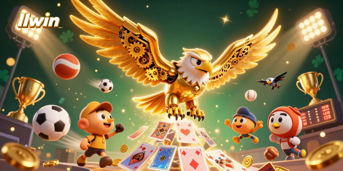 llwin players enjoy dynamic gaming with a futuristic eagle and energetic casino elements
